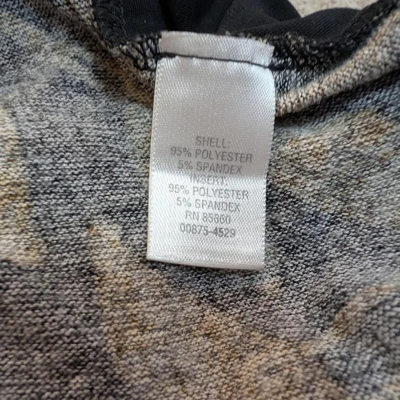 Christopher & Banks Black and Tan Leaf Cardigan - Picture 6 of 7